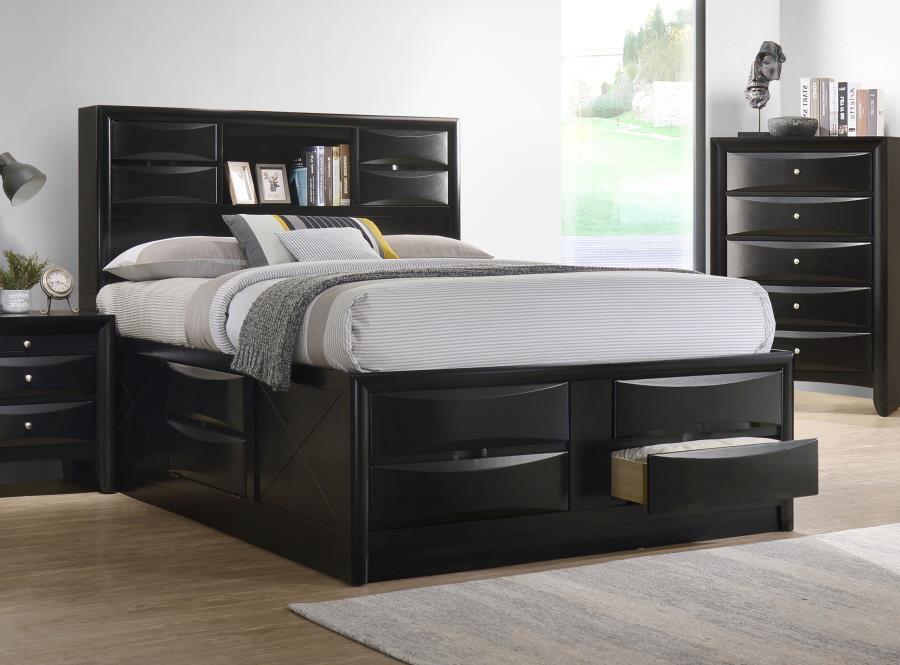 Briana - Wood Storage Bookcase Bed by CoasterEssence | Bel Furniture