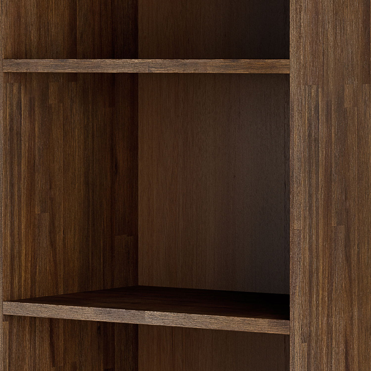 Clarkson - Bookcase With Storage - Rustic Natural Aged Brown by Simpli-Home | Bel Furniture
