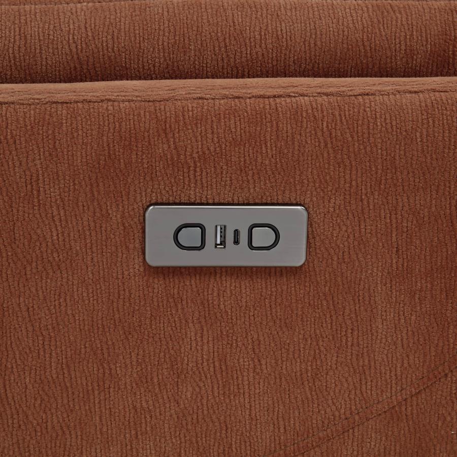 Adler - Upholstered Power Swivel Glider Recliner