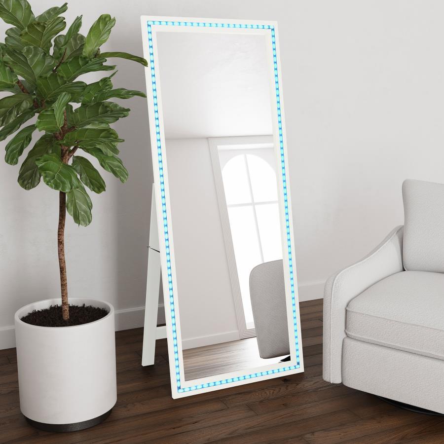 Windrose - Tempered LED Standing Mirror by Coaster Fine Furniture | Bel Furniture