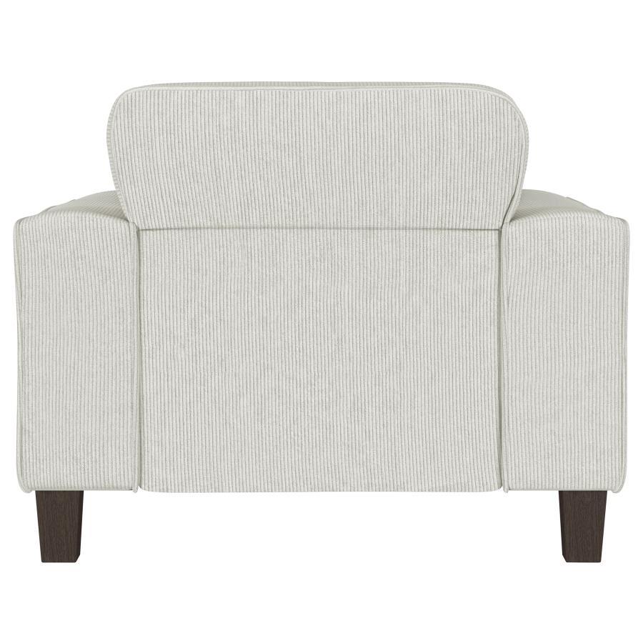 Deerhurst - Upholstered Track Arm Tufted Accent Chair - Greige by Coaster Fine Furniture | Bel Furniture