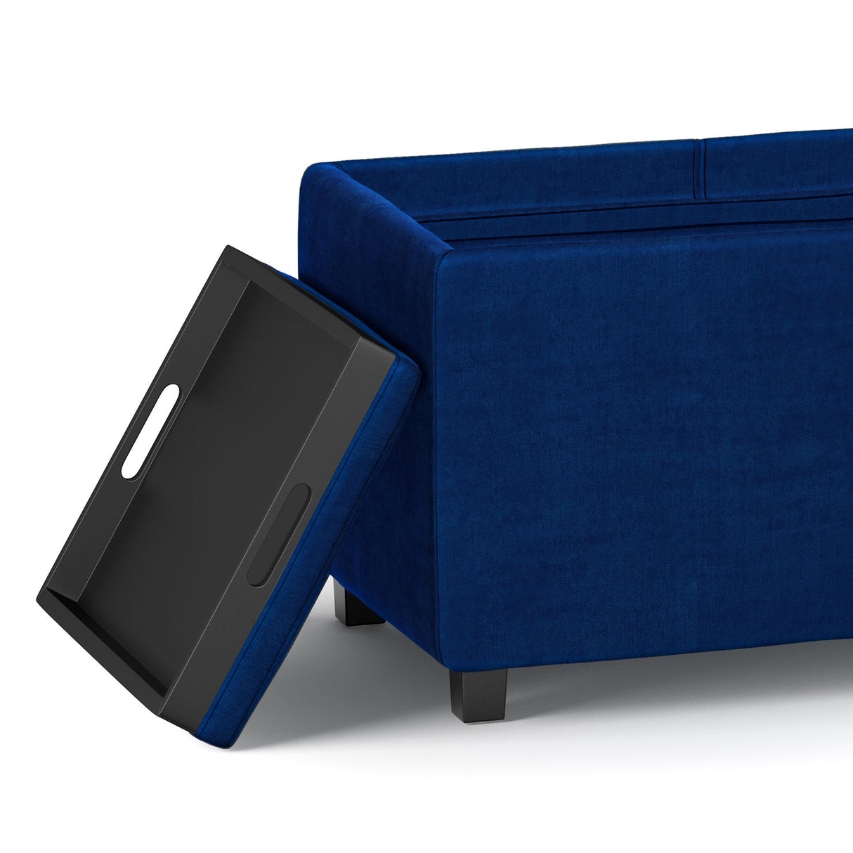 Avalon - Upholstered Storage Ottoman by Simpli-Home | Bel Furniture