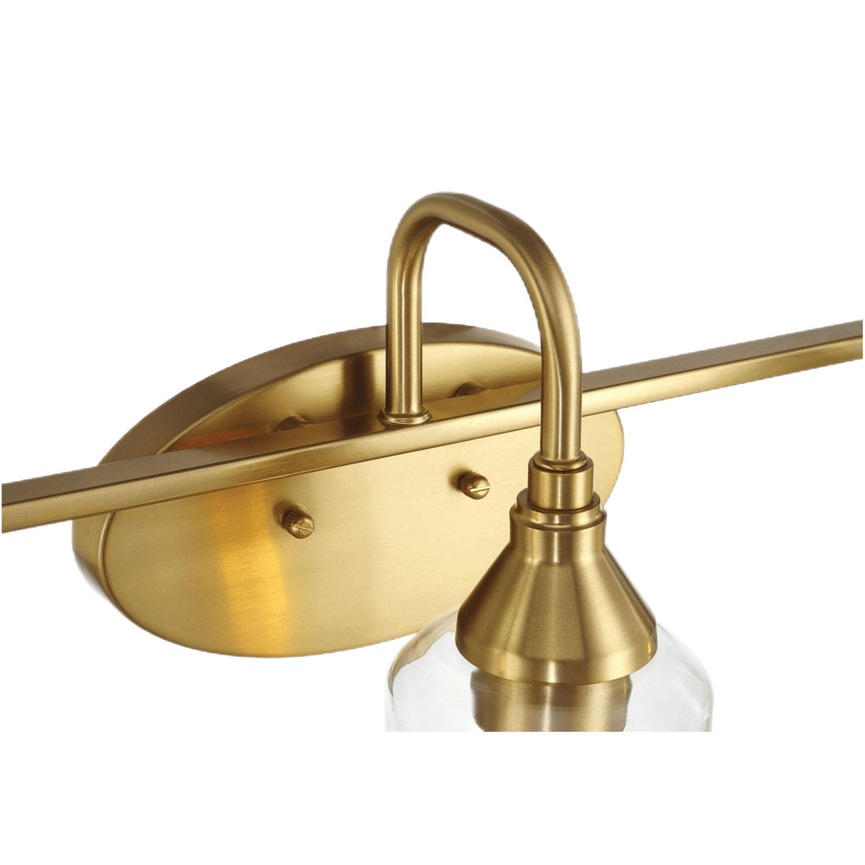 Twilight - 3 Lights Brush Contemporary Vanity Light - Clear / Gold by Ashcroft Furniture | Bel Furniture