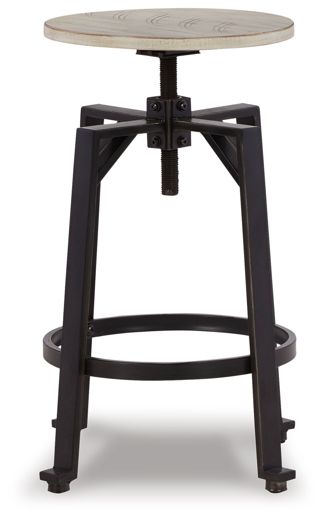Karisslyn - Whitewash / Black - Swivel Stool (Set of 2) by Signature Design by Ashley® | Bel Furniture