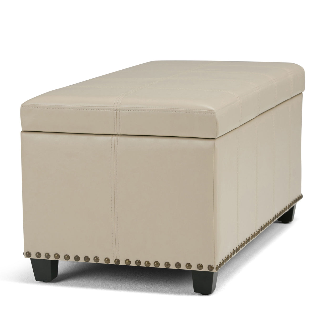 Amelia - Transitional Storage Ottoman Bench by Simpli-Home | Bel Furniture
