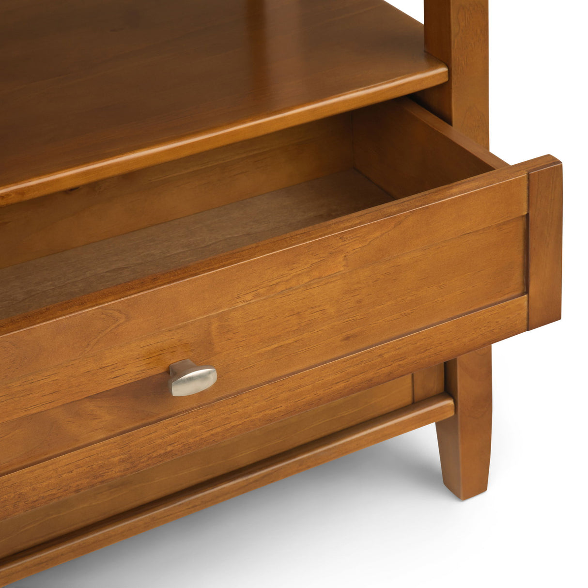 Warm Shaker - Wide Console Sofa Table - Light Golden Brown by Simpli-Home | Bel Furniture