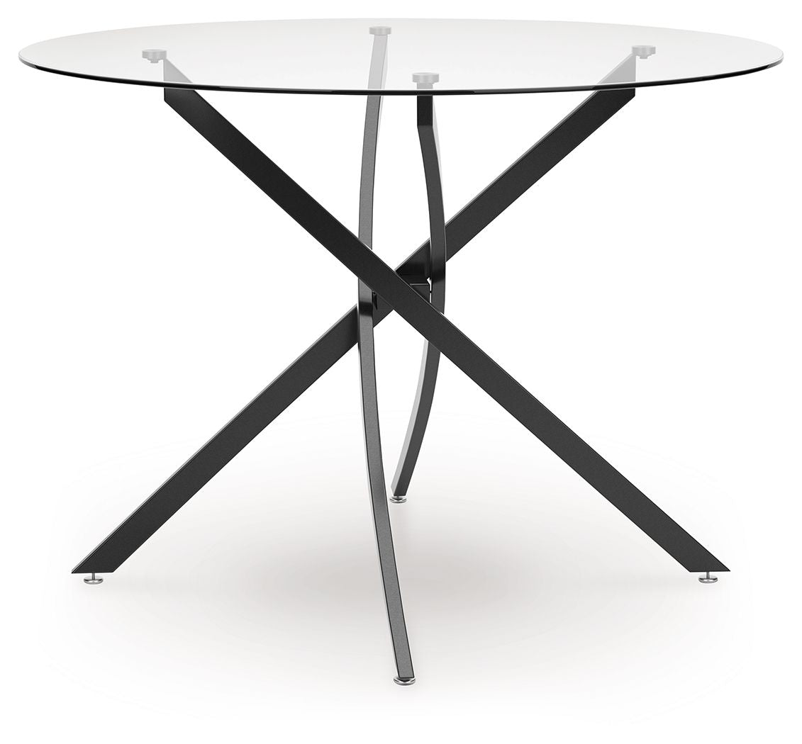 Pharwynn - Black - 5 Pc. - Dining Room Table, 4 Side Chair by Signature Design by Ashley® | Bel Furniture