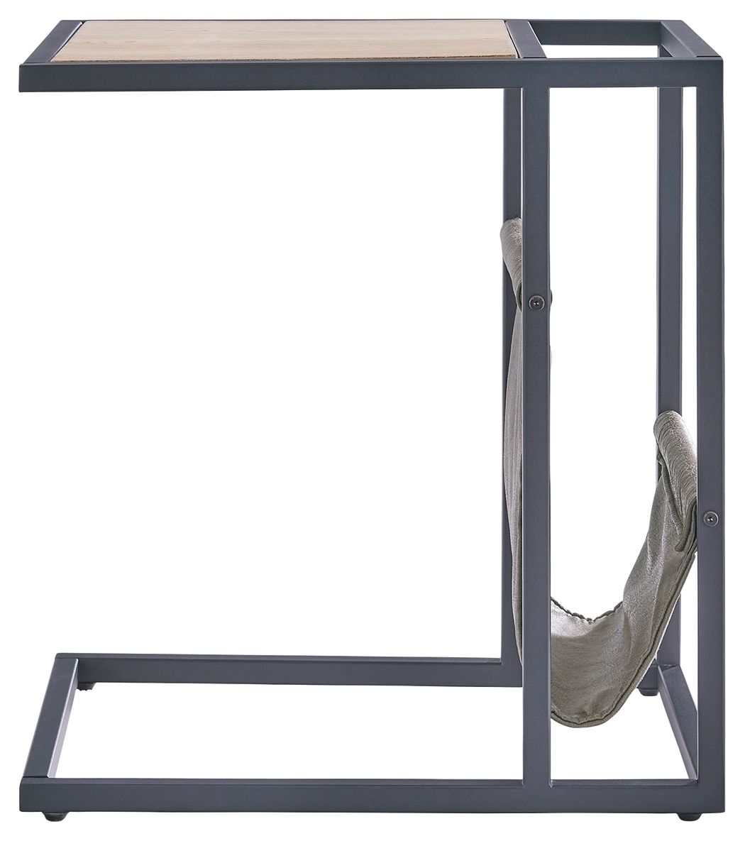 Freslowe - Light Brown / Black - Chair Side End Table with Magazine Basket by Signature Design by Ashley® | Bel Furniture