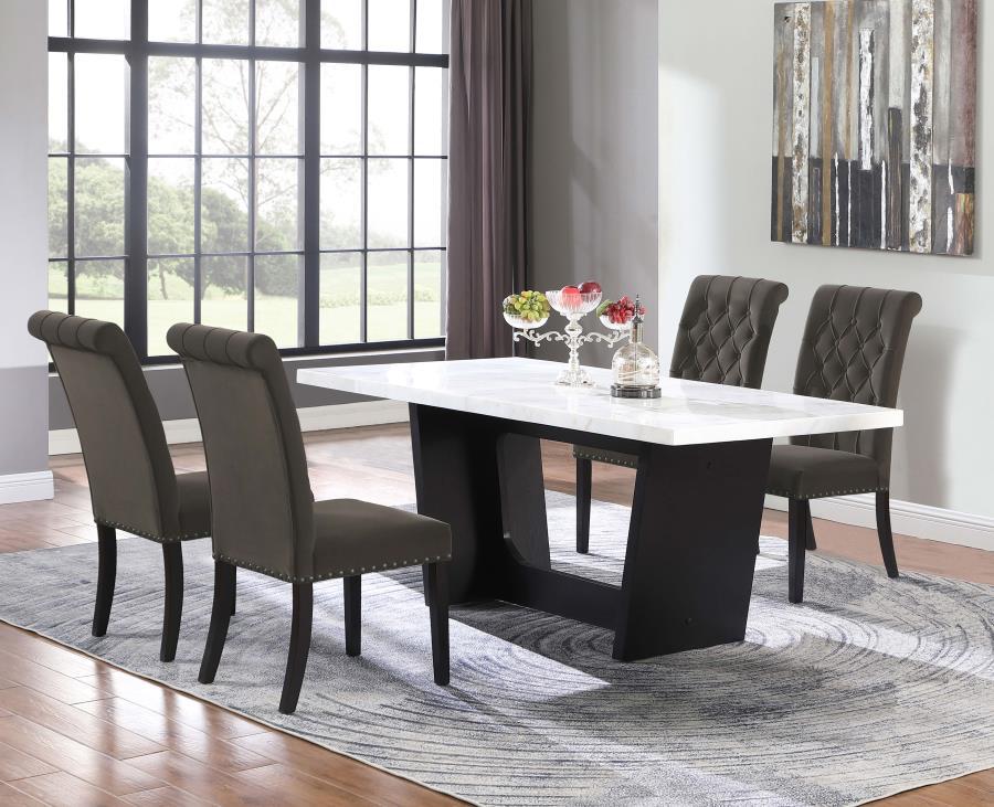 Sherry - Rectangular Marble Top Dining Table Set by CoasterElevations | Bel Furniture