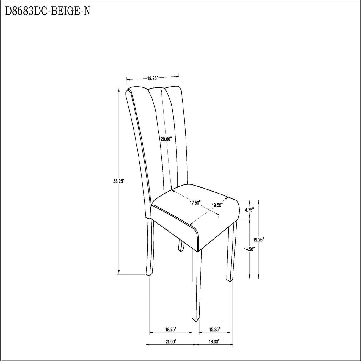 Sheena - 5 Pieces Dining Table Set With Chairs