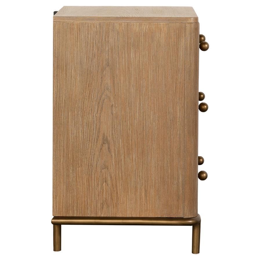 Arini - 3-Drawer Nightstand by CoasterElevations | Bel Furniture