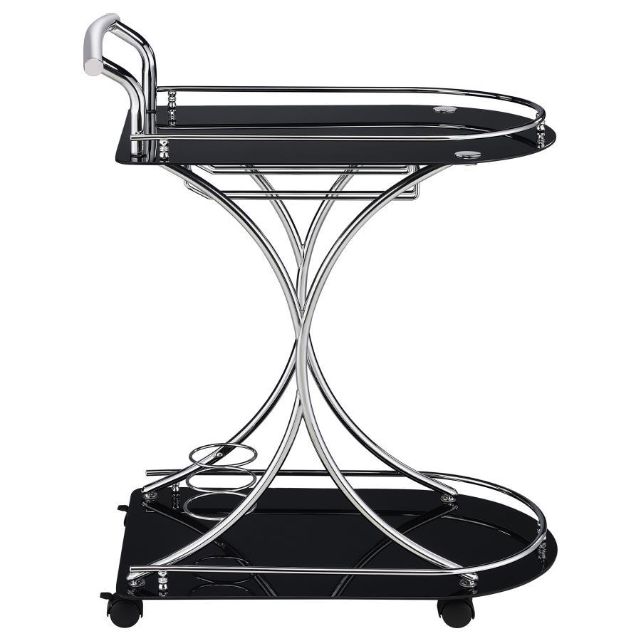 Elfman - 2-Shelve Serving Cart by CoasterEveryday | Bel Furniture