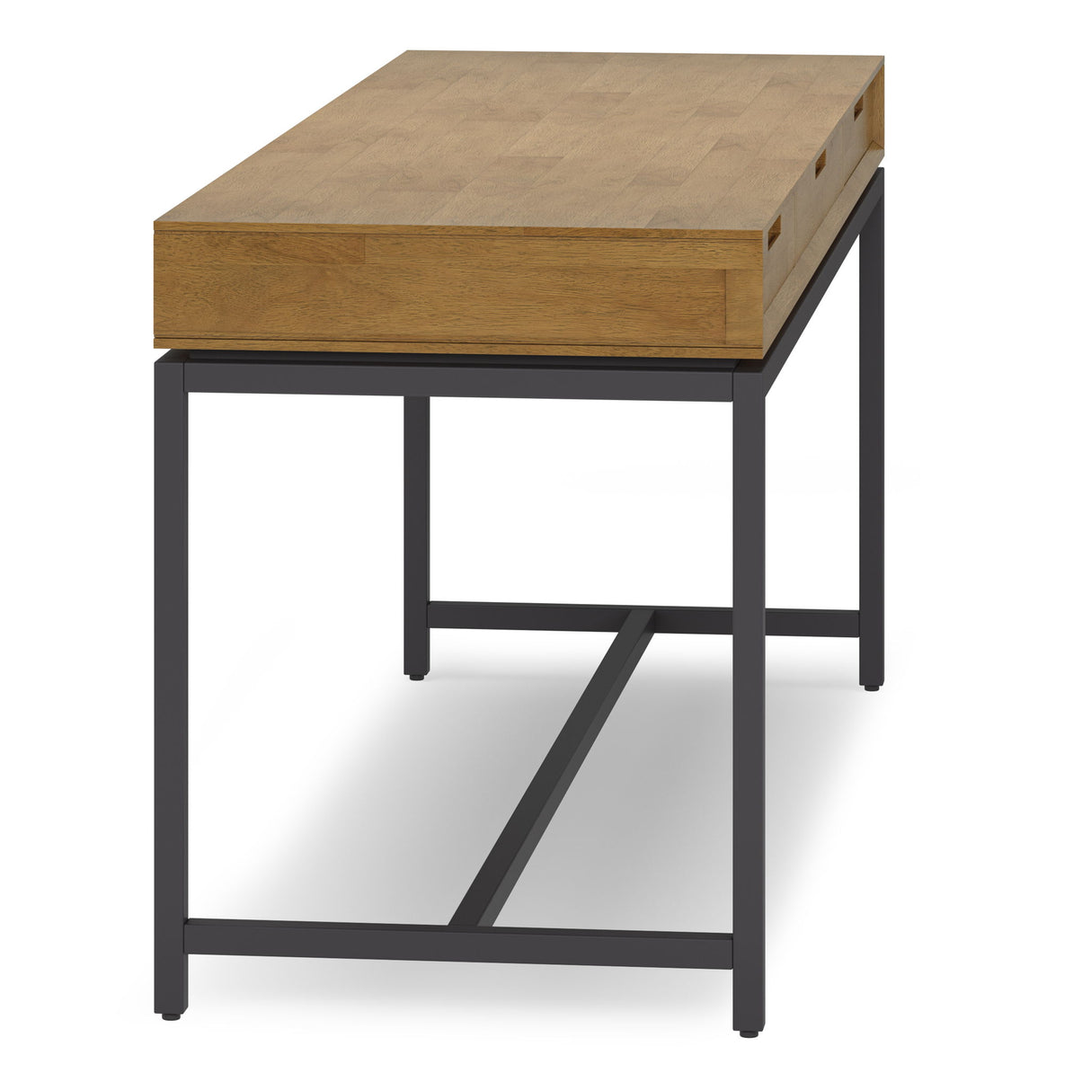 Banting - Mid Century Wide Desk, Handcrafted by Simpli-Home | Bel Furniture
