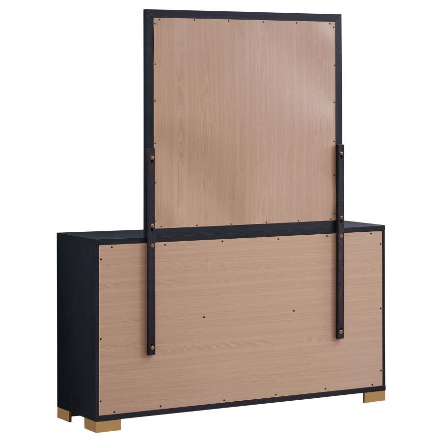 Marceline - 6-Drawer Dresser With Mirror by Coaster Fine Furniture | Bel Furniture