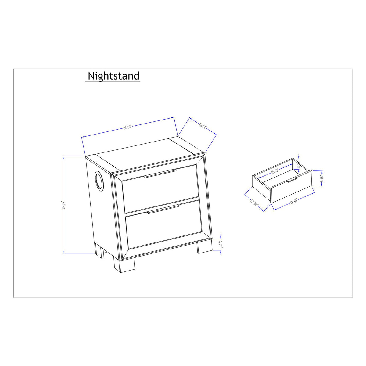 Cllisie - 5 Piece Bedroom Set With Padded Headboard