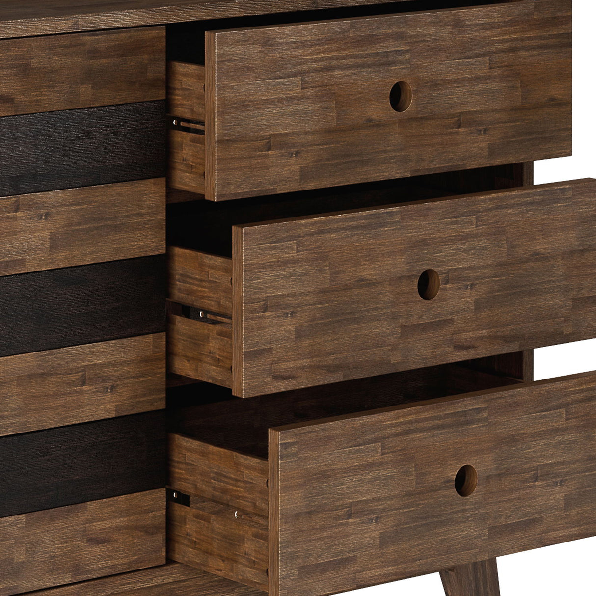 Clarkson - Medium Storage - Rustic Natural Aged Brown by Simpli-Home | Bel Furniture