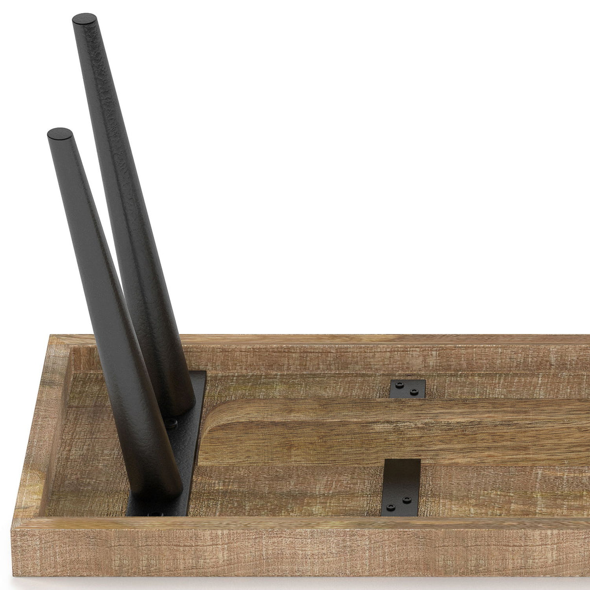 Durham - Bench - Distressed Natural by Simpli-Home | Bel Furniture