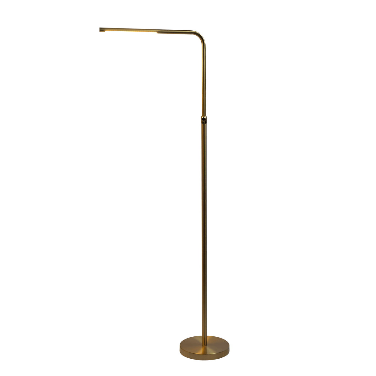 Verve - Floor Lamp With On / Off Switch Adjustable LED Round Base - Gold by Ashcroft Furniture | Bel Furniture