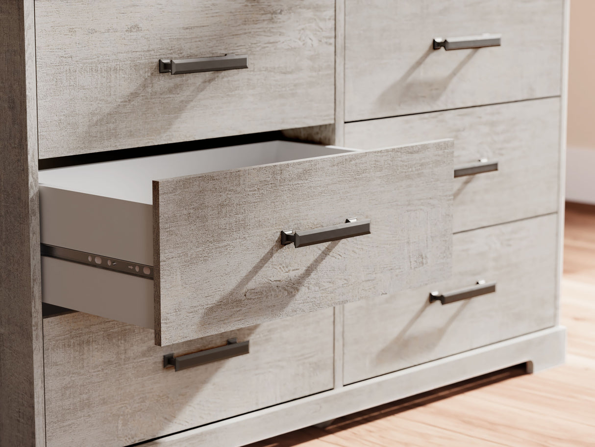 Shawburn - Whitewash - Six Drawer Dresser by Signature Design by Ashley® | Bel Furniture