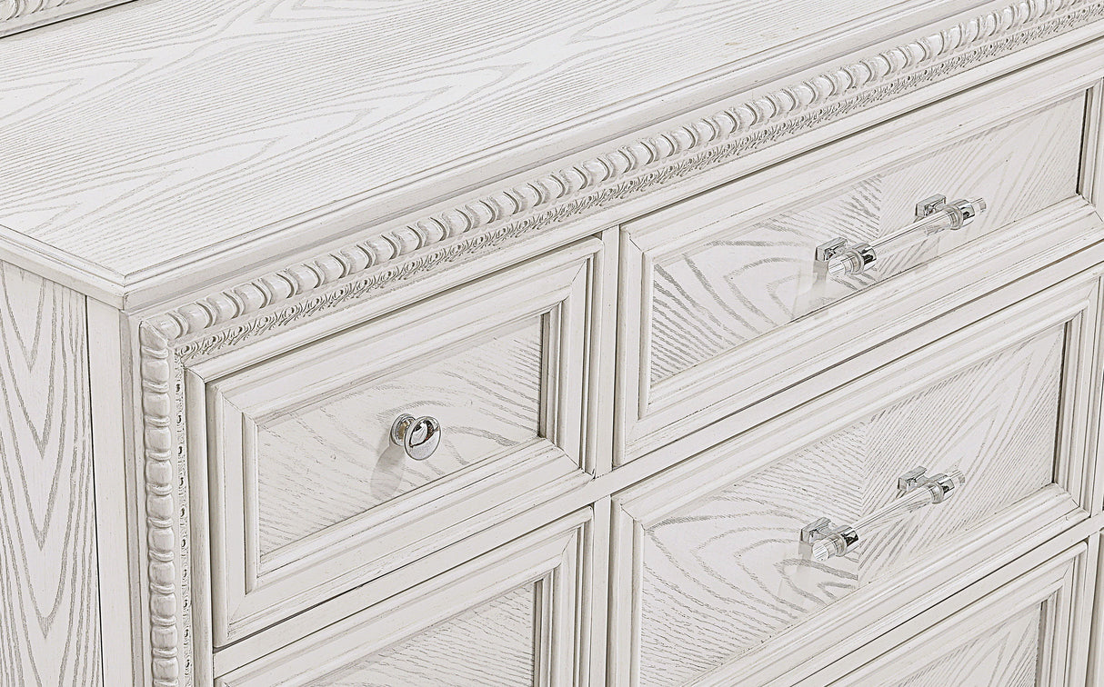 Alexandria - Dresser And Mirror - White by Crown Mark | Bel Furniture