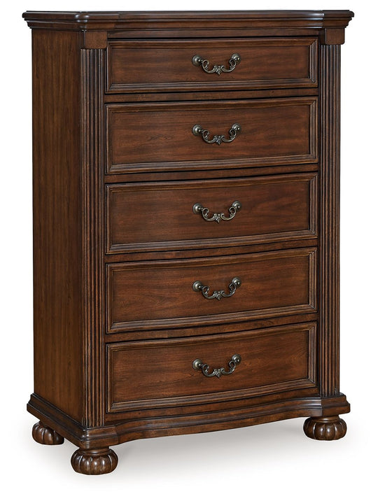 Lavinton - Brown - Five Drawer Chest by Signature Design by Ashley® | Bel Furniture