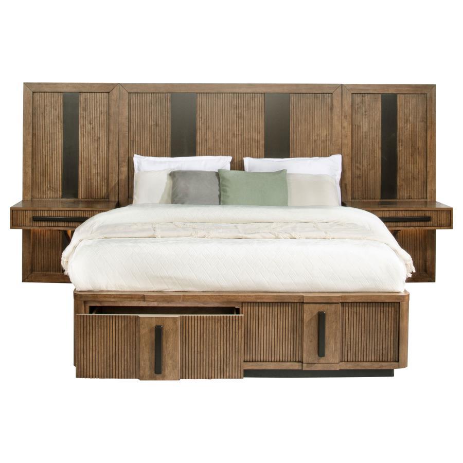 Terrace - Wall Panel Storage Bed by Coaster Fine Furniture | Bel Furniture
