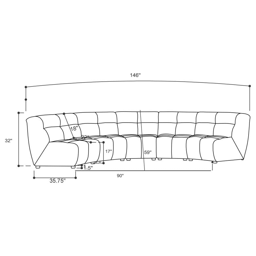 Charlotte - Upholstered Modular Sectional Sofa