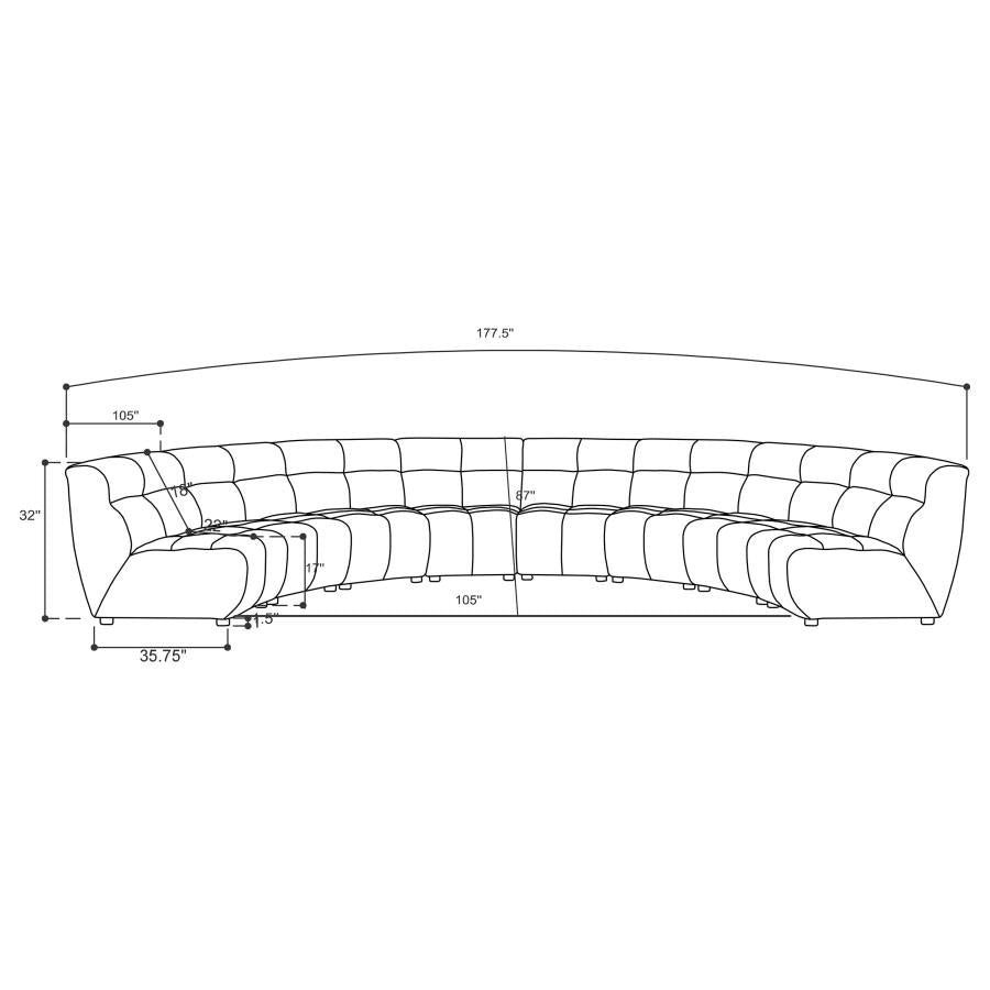 Charlotte - Upholstered Modular Sectional Sofa
