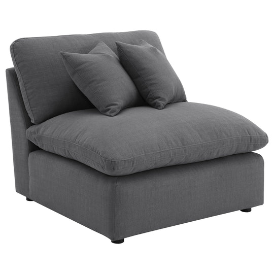 Hobson Upholstered Sectional Pieces Charcoal