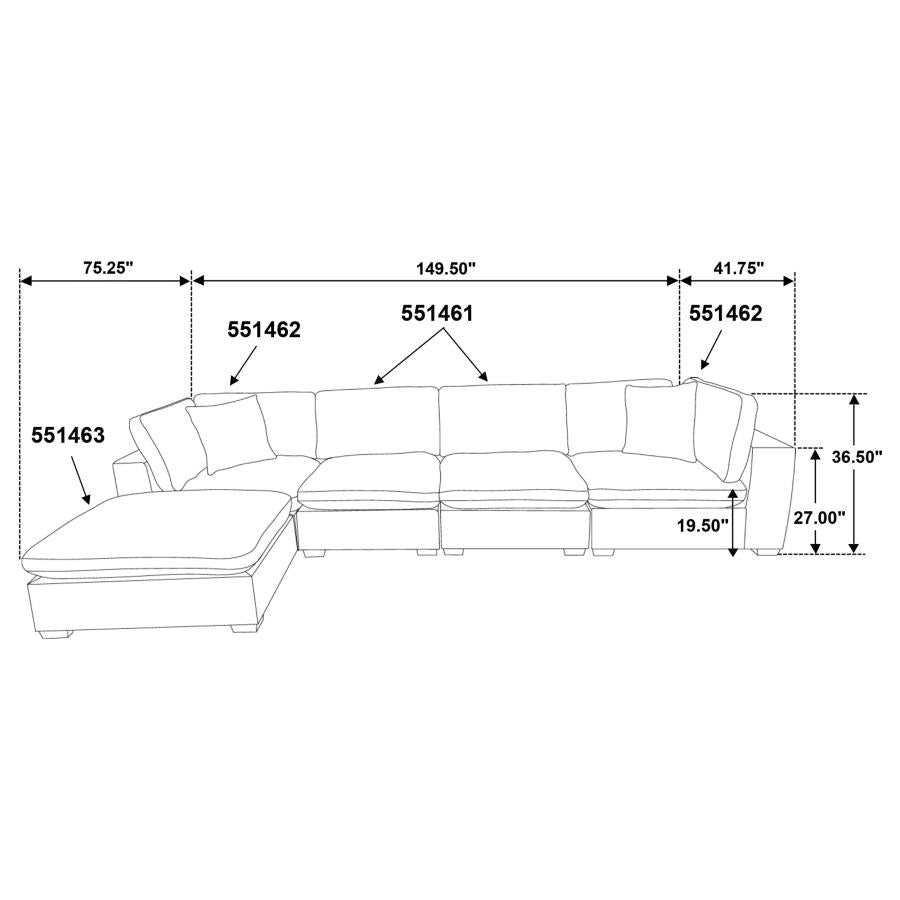 Lakeview - Upholstered Modular Sectional Sofa