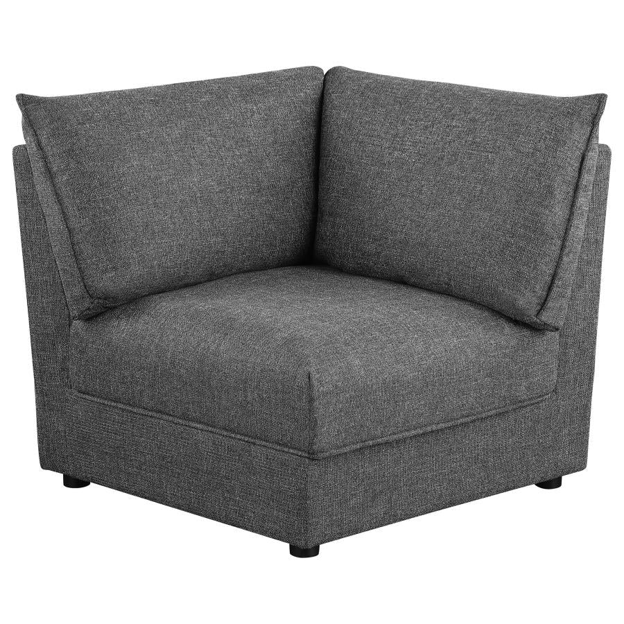 Sasha Upholstered Corner / LAF / RAF Chair Barely Black
