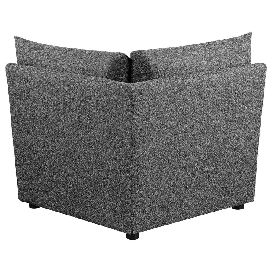 Sasha Upholstered Corner / LAF / RAF Chair Barely Black