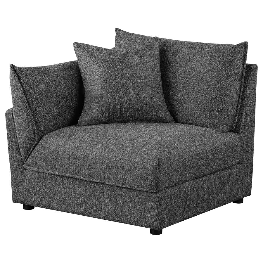 Sasha Upholstered Corner / LAF / RAF Chair Barely Black