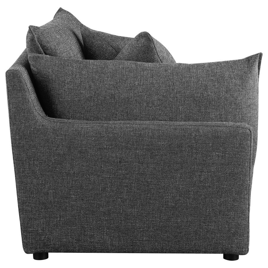 Sasha Upholstered Corner / LAF / RAF Chair Barely Black
