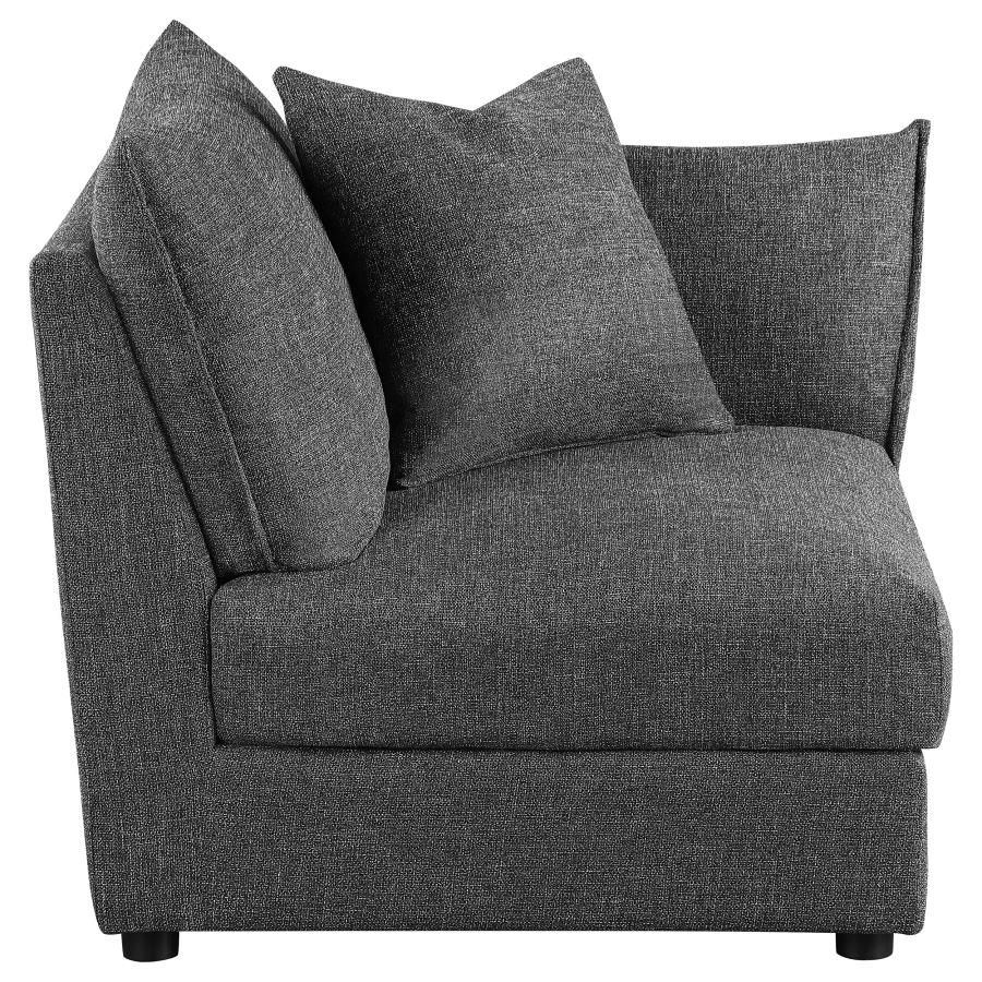 Sasha Upholstered Corner / LAF / RAF Chair Barely Black