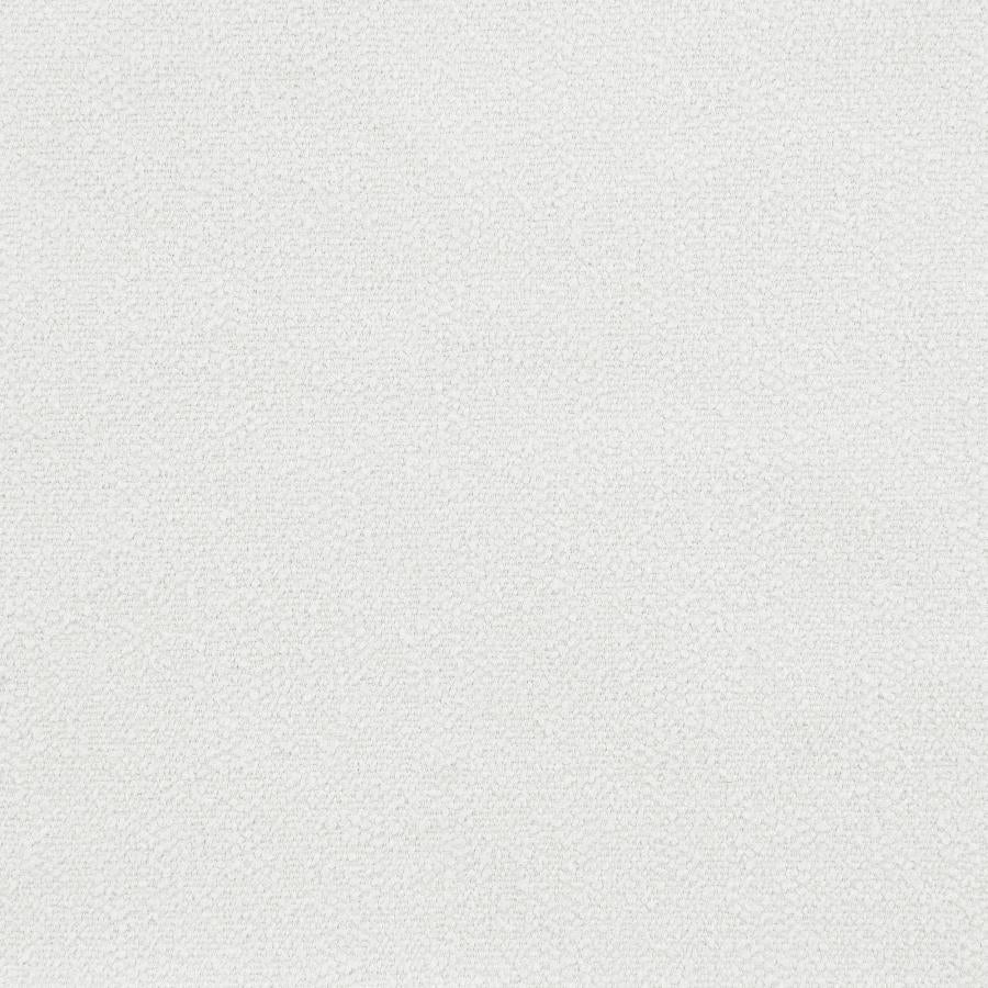 Raleigh Boucle Upholstered Ottoman Ivory