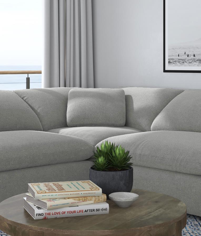Raleigh Boucle Upholstered Corner Chair