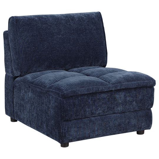 Atlantic Corduroy Upholstered Chair Blue