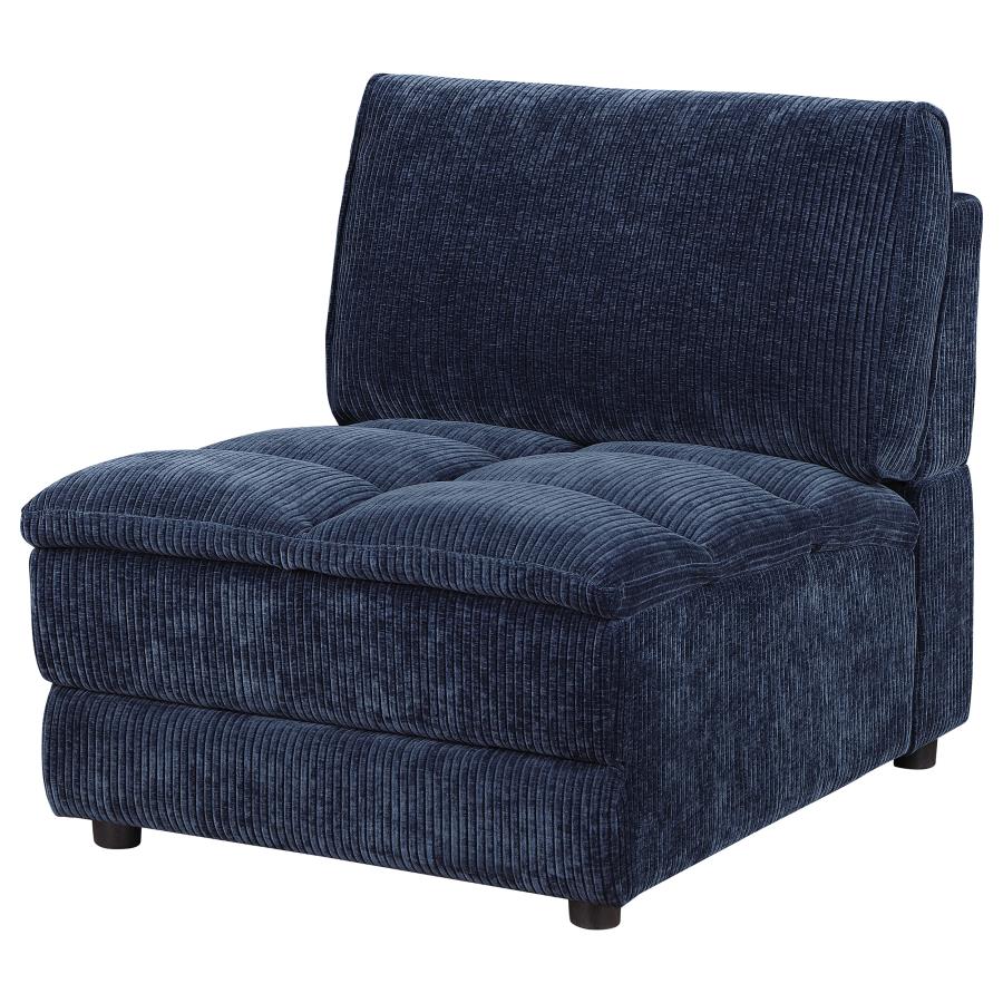 Atlantic Corduroy Upholstered Chair Blue