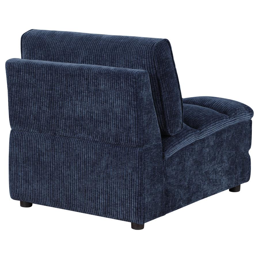 Atlantic Corduroy Upholstered Chair Blue