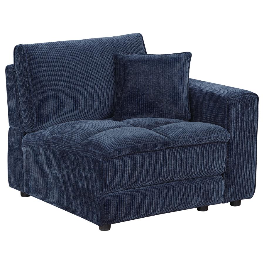 Atlantic Corduroy Upholstered Chair Blue