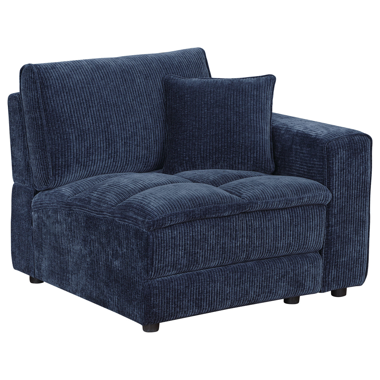 Atlantic Corduroy Upholstered Chair Blue