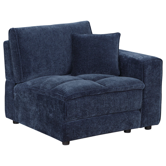 Atlantic Corduroy Upholstered Chair Blue