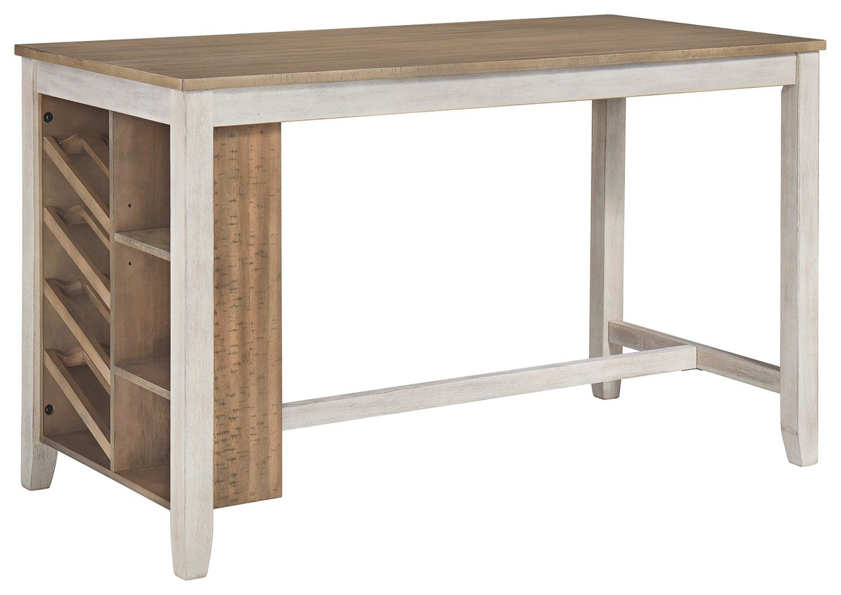 Skempton - Rectangular Counter Table With Storage Set by Signature Design by Ashley® | Bel Furniture
