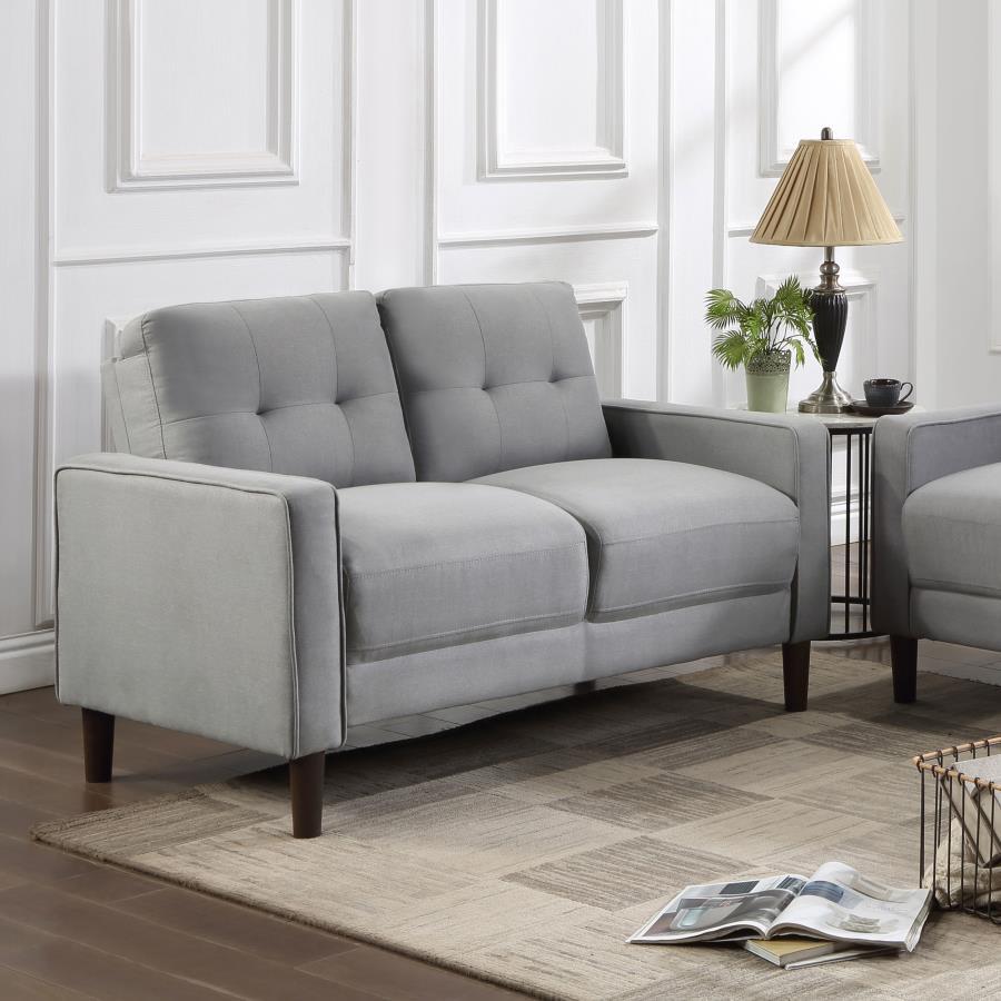 Bowen - Upholstered Track Arm Tufted Loveseat by Coaster Fine Furniture | Bel Furniture