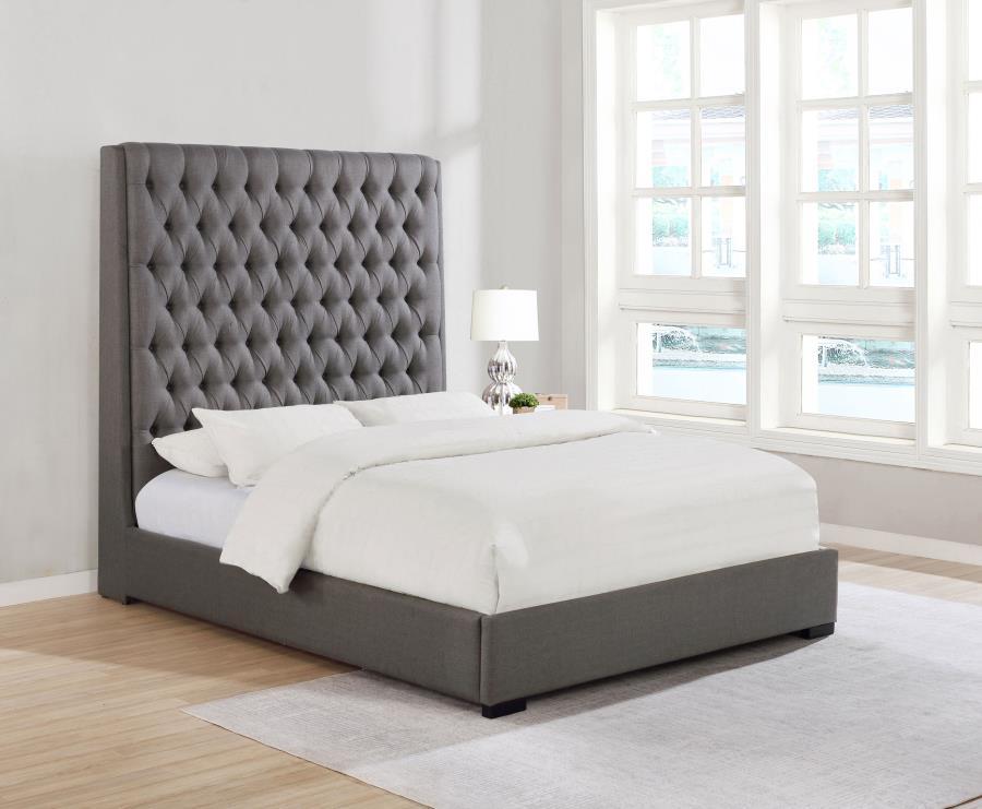Camille - Upholstered Panel Bed by CoasterEssence | Bel Furniture