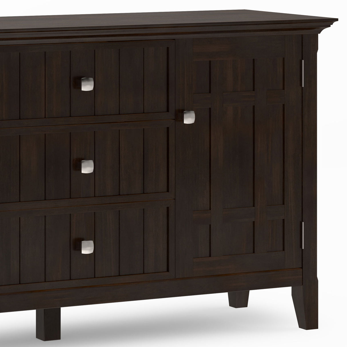 Bedford - Sideboard Buffet - Dark Tobacco Brown by Simpli-Home | Bel Furniture