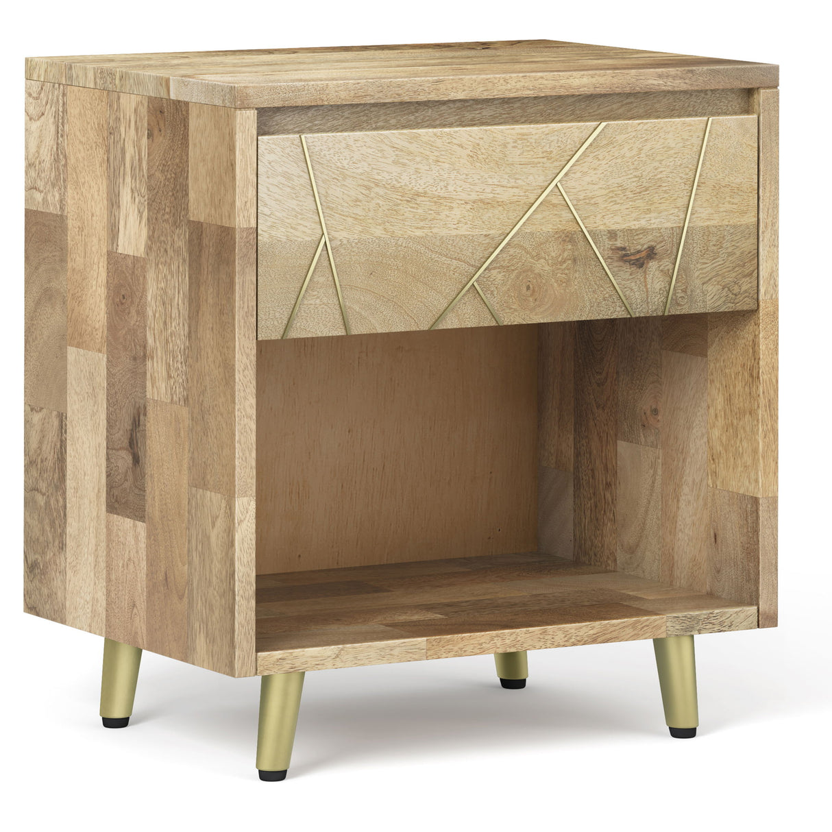 Jager - Bedside Table - Natural by Simpli-Home | Bel Furniture