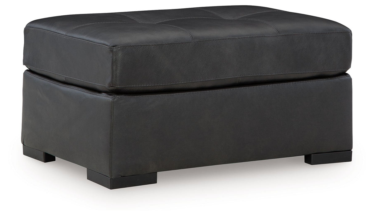 Brindley Pier - Fog - Oversized Accent Ottoman by Signature Design by Ashley® | Bel Furniture