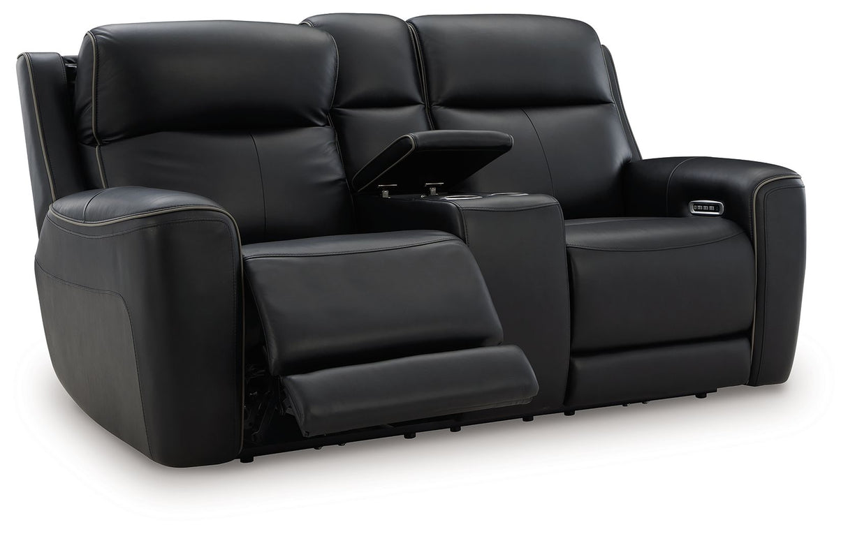 5Z-Comfort - Relaxation - Power Reclining Loveseat with Console / Adj Headrest by Signature Design by Ashley® | Bel Furniture